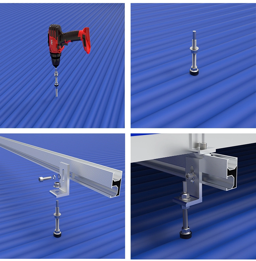 SUS304 Solar Mounting Accessories Solar Hanger Bolt